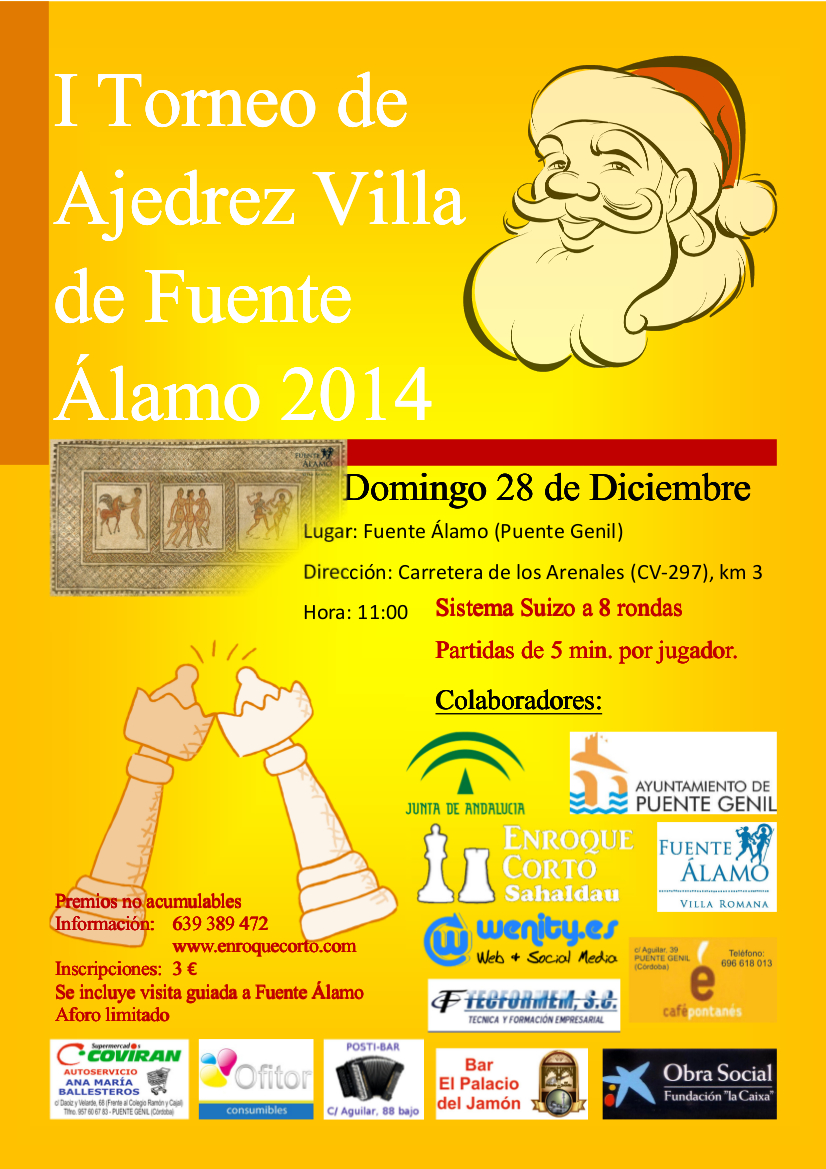 Torneo Ajedrez Navidad Puente Genil 2014