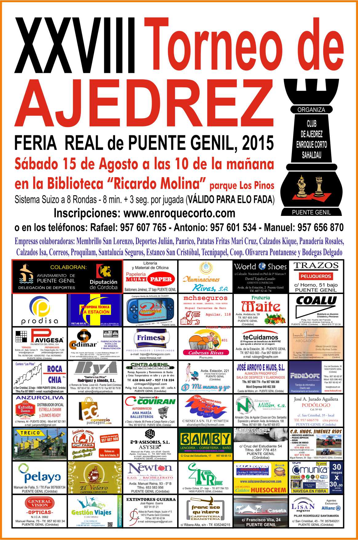 Torneo Ajedrez Feria Puente Genil 2015