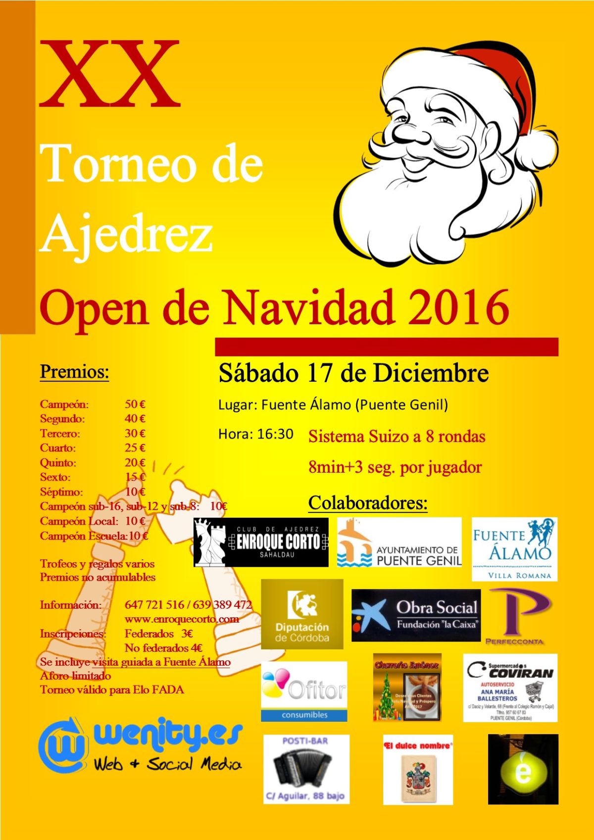 Torneo Ajedrez Navidad Puente Genil 2016