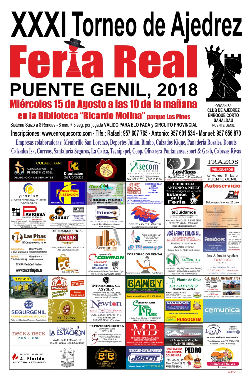 Torneo Ajedrez Feria Puente Genil 2018