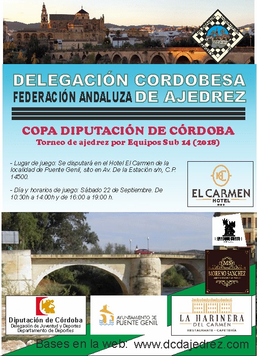 Torneo Ajedrez Copa Diputacion Cordoba Equipos sub-14 Puente Genil 2018