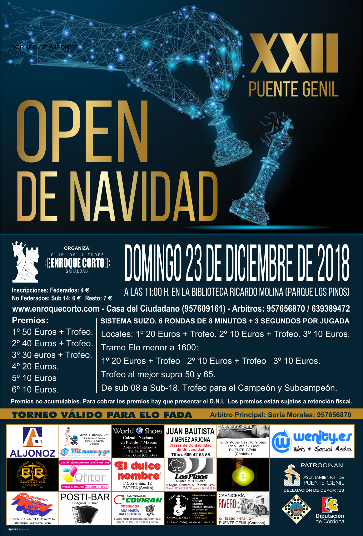 Torneo Ajedrez Navidad Puente Genil 2018