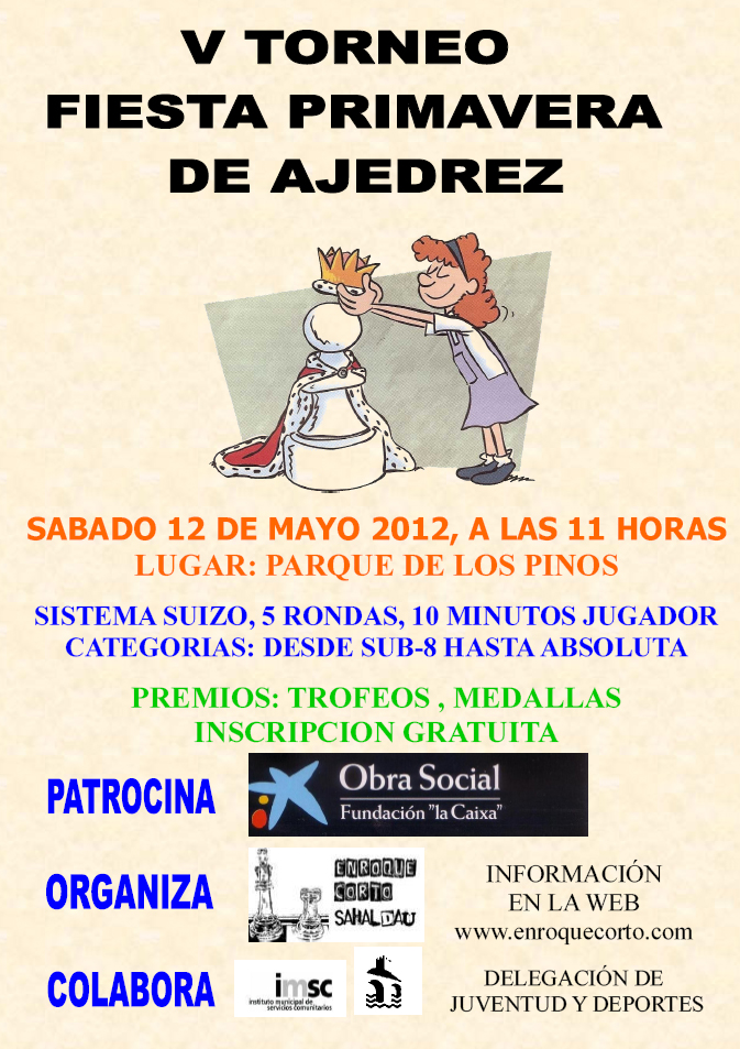 Torneo Ajedrez Fiesta Primavera Puente Genil 2012