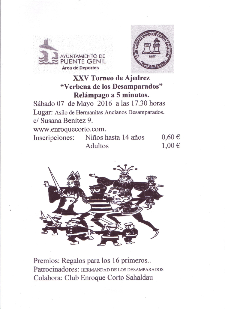 Torneo Ajedrez Virgen de los Desamparados Puente Genil 2016